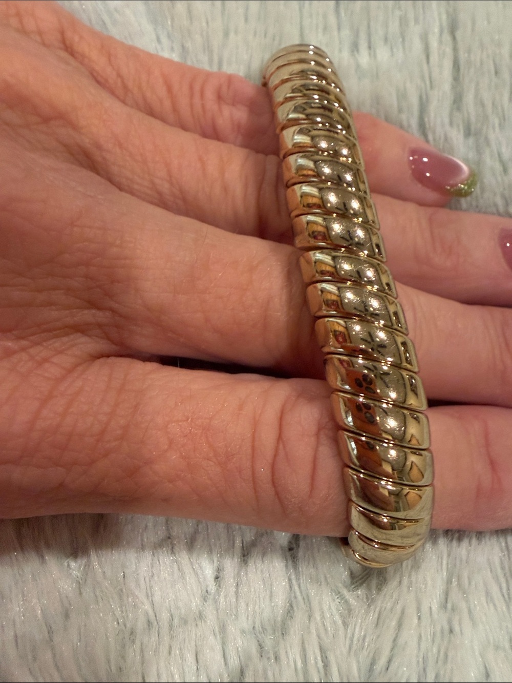 J. Crew Gold-Tone Spiral Stretch Bracelet